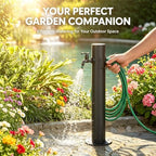 Yard Antifreeze Cracking Floor-Standing Water Spigot,Stainless Steel Vertical Water Hydrant,with Hose Holder,Freestanding Garden Waters Column for Car Watering - Image 3