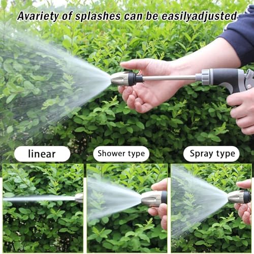 Heavy Duty Garden Hose Nozzle, High Pressure Power Washer Extension Wand with Jet Nozzle, Pressure Washer for Patio Car Outdoor Cleaning(Blue) - Image 3