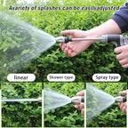 Heavy Duty Garden Hose Nozzle, High Pressure Power Washer Extension Wand with Jet Nozzle, Pressure Washer for Patio Car Outdoor Cleaning(Blue) - Image 3