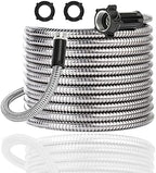Yanwoo 304 Stainless Steel 30 Feet Garden Hose with Female to Male Connector, Water Hose, Metal Hose, Outdoor Hose (30ft) by Yanwoo