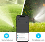 Fabater 2 Zone Smart Sprinkler Timer for Garden Hose, Garden Hose Water Timer with Auto Rain Delay, Large LCD Display Digital Irrigation System for Plant, Yard, Lawns, Outdoor, G3/4in - Image 4