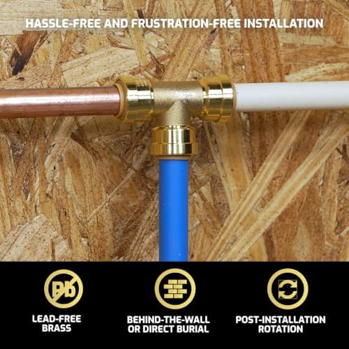 QuickFitting 1/2" Brass Push-to-Connect Slip Repair Coupling, 3 Pack - Image 5