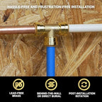 QuickFitting 3/4” x 3/4” Repair Coupling, Push to Connect Brass Plumbing Fitting, ASSE 1061 NSF 61/372 IAPMO Listed, for Copper, PEX, and CPVC, Pack of 2 - Image 5