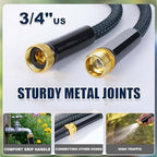 100ft Garden Hose, Flexible Water Hose with 10-Function Nozzle, Lightweight, Kink-Free, Wear-Resistant Outdoor Hose, 3/4" Rustproof Fittings for Yard, Car Wash, Pet - Image 4
