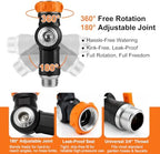 Omont Swivels 180° To 360° Garden Hose Connector Faucet Extender Metal Adjustable Water Hose Adapter Universal Water Hose Connector Fittings - Image 3