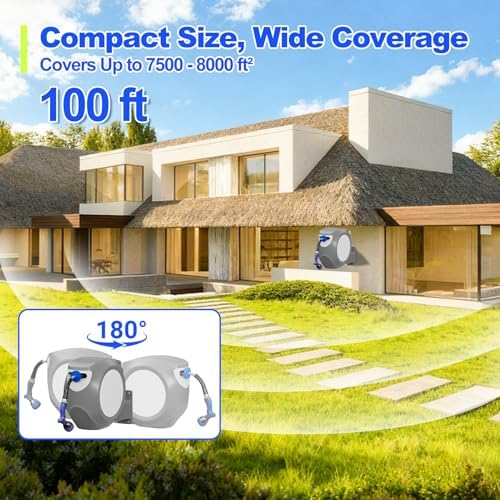 SPECILITE Retractable Garden Water Hose Reel 100 FT, 304 Stainless Steel - Image 6