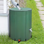 Collapsible Rain Barrel,Portable Water Storage Tank to Collect Rainwater from Gutter,Rainwater Collection System Downspout,Water Storage Tank Container with Filter Spigot Overflow(Green,132 Gallon) - Image 6