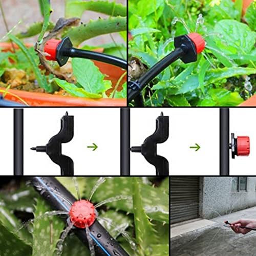 100pcs Garden Irrigation Adjustable Nozzle, Anti-Clogging Dripper Watering Sprinkler Emitter Micro Drip Balcony Yard Greenhouse - Image 4