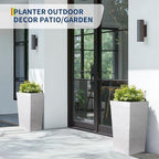 Tall Outdoor Planters Set of 2, 22.5'' Planters for Outdoor Plants - Image 6