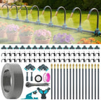 360°Adjustable Drip Irrigation System,100FT Irrigation System for Garden by MQHUAYU