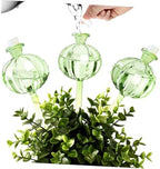 2pcs Cactus Shaped Glass Self Watering Stakes for Plants - Image 3