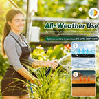 Garden Hose 100ft, Ultra-Light Garden Hoses, Flexible Water Hose 100ft, Burst-Resistant, Kink-Free, High-Pressure, All-Weather Use for Lawns, Gardens, and Outdoor Cleaning Waterhose - Image 5