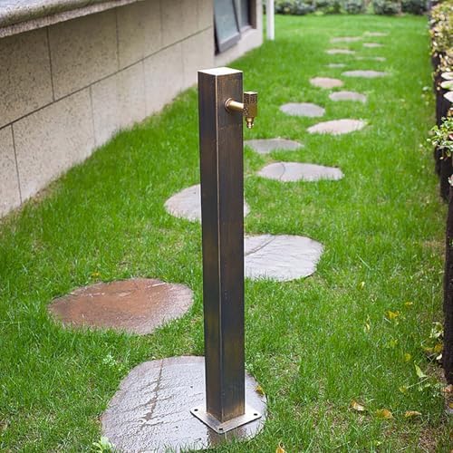 304 Stainless Steel Water Column for Garden, Durable Outdoor Hose & Faucet for Irrigation & Cleaning, Square Design for Patios & Yards, Size 3 - Image 3