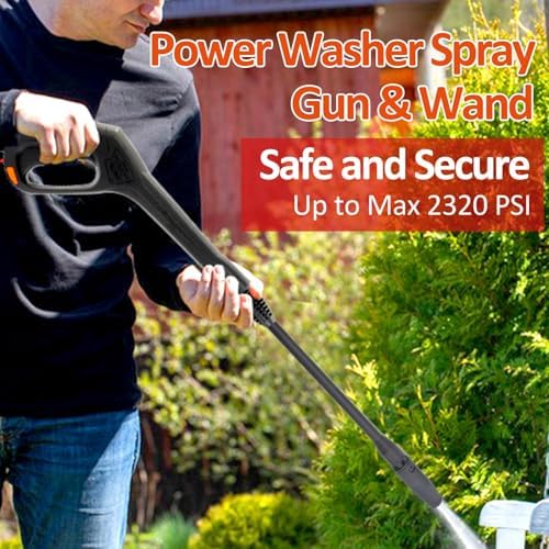 Bear Force High Pressure Water Spray Gun Wand Nozzle, Replacement Pressure Washer Gun Compatible with Portland Pulsar Powerwasher TaskForce TaskMaster ShopForce Electric Pressure Washers - Image 2