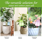 8 Pcs Plant Watering Globes Self Watering Planter Insert Plants Top Fill Water Device Plastic Water Bulbs Slow Release Terracotta for Plants, Multicolor - Image 6