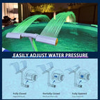 Pool Fountain with Light, 16-Color 12-Modes, Dual Spray Water Fountains for Above Ground & In-ground Pools, APP Control, 360°Adjustable Waterfall Sprinkler, Cooling Water - Image 6
