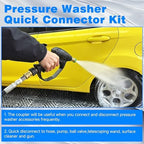 3/8 Inch NPT Pressure Washer Adapter Set, Quick Connector 12-Piece - Image 5