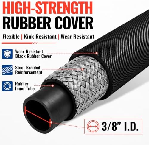 YAMATIC 3/8 Inch Pressure Washer Hose, 4000 PSI, 100 FT - Image 3