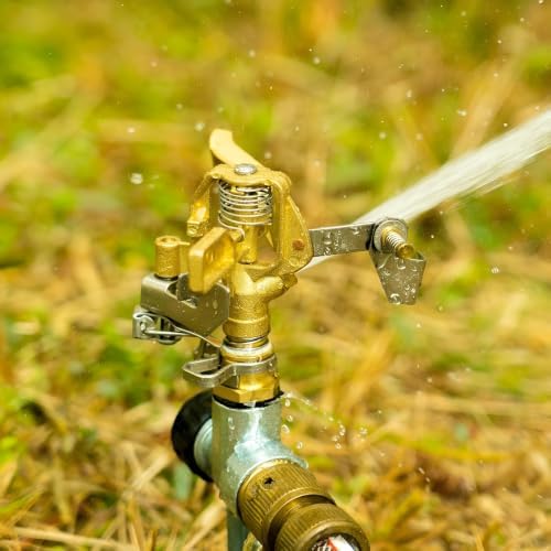 Impact Lawn Sprinkler 2 Pack,Heavy Duty Adjustable Pulsating Head - Image 5