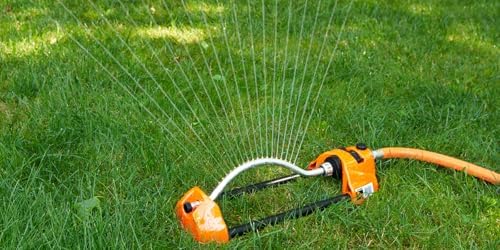 Dramm 15005 ColorStorm Premium Metal Brass Nozzle Jets, Blue Oscillating Sprinkler - Image 2