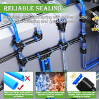 mxuteuk 324PCS Quick Connect Air Hose Fittings,Quick Release Pneumatic Kit - Image 4