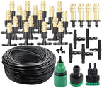 98FT Garden Drip Irrigation System Kit, Adjustable Misting Watering System by Unknown