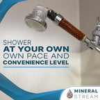 Filtered Shower Head with Handled by MineralStream, High Pressure Water Saving Showerhead with Filter Beads for Hard Water with Rainfall, Jet and Massage settings - Image 4