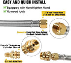 12FT rv quick connect propane hose,propane line with quick disconnect grill - Image 6