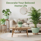 Plant Pots, 12" 10" 6" 8" Inch Self Watering Pots with Water Level Indicator, Set of 5 Flower Pots Indoor with Drainage Holes, Modern Planters for Indoor Outdoor Plants, Room & Office Décor - Image 5