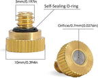 100Pcs Brass Mister Nozzles for Outside Patio Misting, Nozzle for Misters Outdoor Cooling System, Mist Replacement Head. Garden Hose Parts Accessories. 0.8mm (0.0315in) 10/24 Unc 30pc 0.7mm（0.0276in） - Image 2