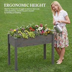 DUMOS 48x24x30 Inch Raised Garden Bed, Elevated Wood Planter Box with Legs - Image 4