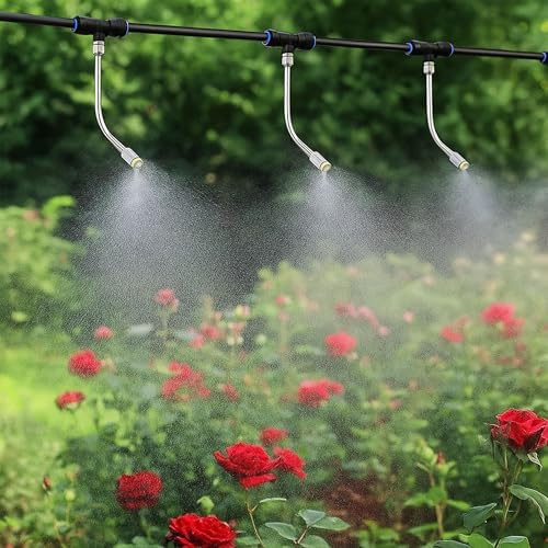 CozyCabin 30 Packs Flexible Mister Nozzle Extensions, Brass Mist Rod for Mister Nozzles, Bendable Copper Extended Pole 10/24 UNC for Garden, Humidification, Outdoor Cooling, Dust Control(5.9 Inch) - Image 6