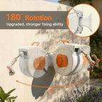 Retractable Garden Hose Reel 100 FT, 1/2" Heavy Duty Garden Hose - Image 2