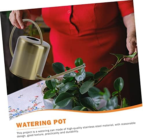 LIOOBO Stainless Steel Long Spout Watering Can Durable Practical Kettle for Indoor and Outdoor Plants for Gardening Enthusiasts Easy to Use and Reusable - Image 3