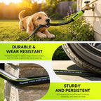 Garden Hose 100ft, Non-Expandable Heavy Duty Water Hose with 10 Function Sprayer, Flexible, Leakproof, Kink Resistant & Hybrid Hose for Yard, Outdoor, 600 PSI - Image 7
