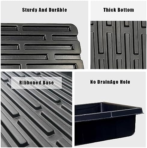 RooTrimmer 10 Pack 1020 Trays, Extra Thick Heavy Duty Seed Starting Trays - No Holes, No Leak, Reusable Propagation Flats for Microgreens, Seedlings, Plant Germination, Fodder and Transplant - Image 4