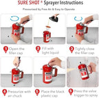 Sure Shot A1000R 1 Quart Enameled Steel Sprayer, Red - Image 5