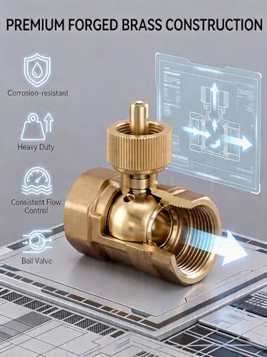 Smart WiFi Water Valve, Brass Motorized Ball Valve with Timer & App Remote Control, Alexa/Google Home Compatible, Ideal for Garden Sprinkler, Pool Filling, Greenhouse & Hydroponics, 3/4" NPT - Image 5
