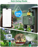 WiFi Water Timer 2 Zone for Garden Hose, Brass Inlet - Image 6