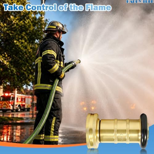 Happy Tree 2" NPSH Fire Hose Nozzle Brass Fire Equipment Heavy Duty Industrial Fog Nozzle - Image 2