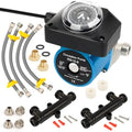 Hot Water Recirculating Pump Kit for Tank Water Heaters – Programmable Timer, Two Upgraded Brass Bypass Sensor Valves, 4-Line Configuration, Easy DIY Installation 0955805,595916 by Unknown