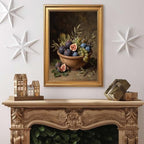 Gold Vintage Framed Still Life Fruit Wall Art, Classical Oil Painting - Image 4