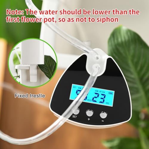 Automatic Plant Waterer Indoor | Drip Irrigation System with LED Display, Self-Priming Pump & 10 Drip Emitters - Image 6