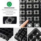 RooTrimmer 54 Cell Seed Starter Trays, 2.8" Deep Plug Tray Seedling for TD377 Nursery Tray, Super Thick Reusable Trays for Easy Transplantation (11.14inch ×14.6 inch, 5-Pack) - Image 5