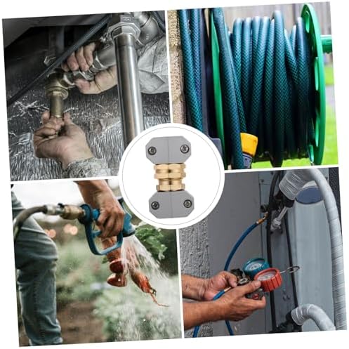 Garden Hose Repair Kit Hose Connector Fitting 3 Sets with Aluminium Alloy Connectors Easy to Use for Simple Connection Supply - Image 5