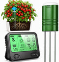 Soil Moisture Meter for Plants,4-in-1 Wireless Soil Tester,Soil Thermometer/Moisture/Sunlight Time,Large Screen,Indoor/Outdoor Plant Water Meter,Garden Soil Test Kit for Lawn,Farm,Houseplants by EDGEVEIL
