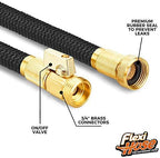 Flexi Hose Plus Expandable Garden Hose with 8 Function Nozzle, 50FT - Lightweight Retractable Garden Hose, Water Hose - No-Kink Flexibility, 3/4 Inch Solid Brass Fittings Includes Hook & Bag - Image 6