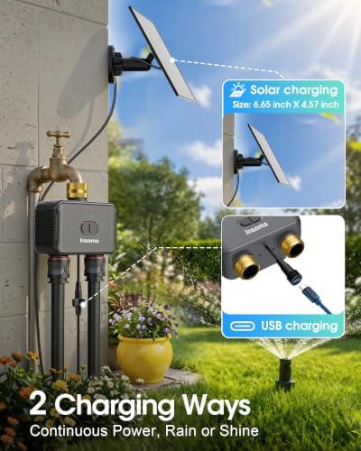 Solar WiFi Water Timer, 2 Zones WiFi Hose Timer for Garden Faucet - Image 5