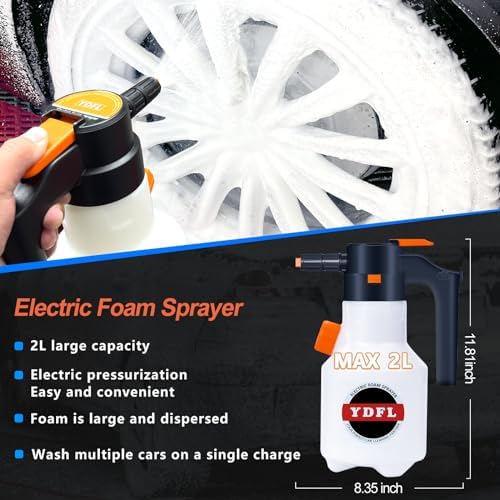 Electric Foam Sprayer 2L,Pressurized Sprayer with Charge - Image 5