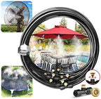 Pre-Assembled Misting Kit, 75FT Misting Line + 27 Brass Mist Nozzles + Brass Adapter(3/4") Outdoor Mister for Patio, Garden, Greenhouse, Trampoline, Sprinkler - Image 2